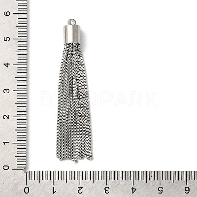 Brass Box Chains Tassels Pendant KK-K276-02P-1