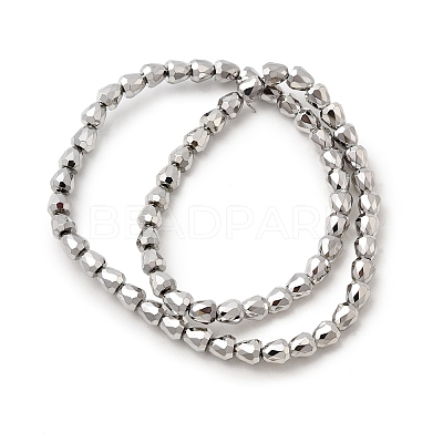 Electroplate Glass Beads Strands EGLA-F166-08P-1