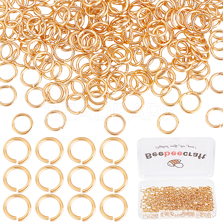 Beebeecraft Brass Open Jump Rings KK-BBC0002-27B-1