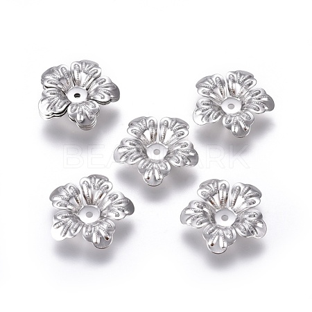 5-Petal 316 Surgical Stainless Steel Bead Caps STAS-G196-04P-1