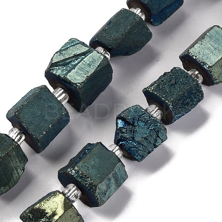 Electroplated Natural Quartz Beads Strands G-G767-02-17-1
