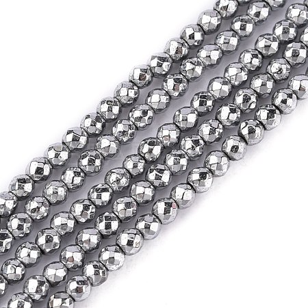 Non-Magnetic Synthetic Hematite Beads Strands X-G-G093-2mm-1