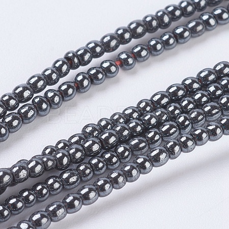 Non-Magnetic Synthetic Hematite Beads G-H1074-1-1