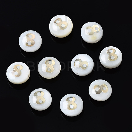 Natural Freshwater Shell Beads SHEL-N003-20-08-1