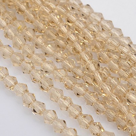Bicone Glass Beads Strands LS-EGLA-P016-4mm-12-1