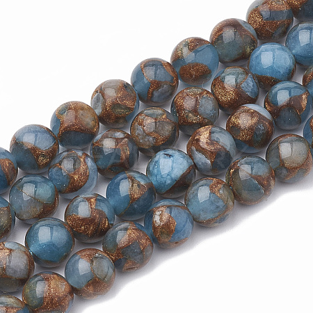 Natural Chalcedony Beads Strands G-S333-8mm-014C-1