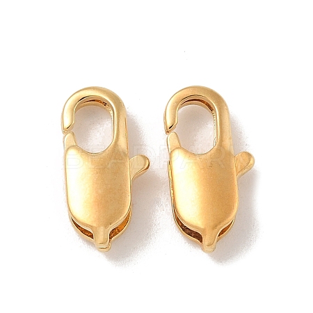 Brass Lobster Claw Clasps KK-H503-35G-02-1