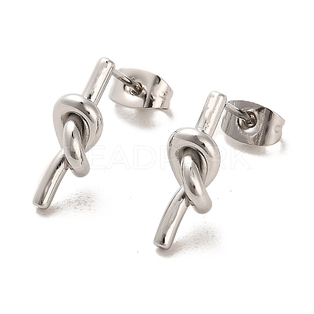 304 Stainless Steel Stud Earrings EJEW-D101-04P-1