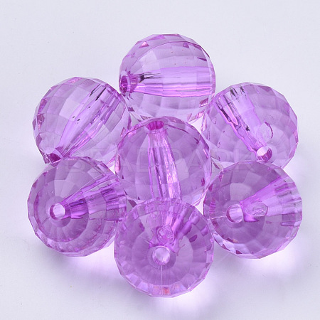 Transparent Acrylic Beads TACR-Q254-8mm-V48-1