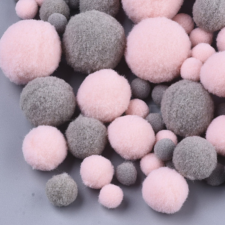 DIY Doll Craft Polyester High-elastic Pom Pom Ball AJEW-R093-01-B03-1