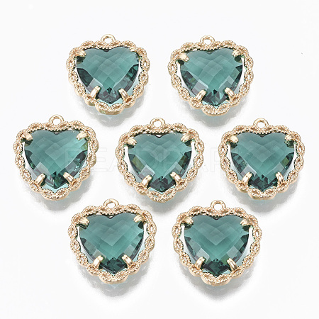 Glass Pendants GLAA-T021-04E-1