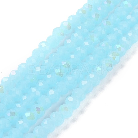 Electroplate Glass Beads Strands EGLA-A034-J10mm-L06-1