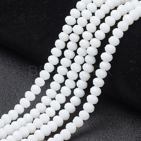Opaque Solid Color Glass Beads Strands X1-EGLA-A034-P8mm-D01-1
