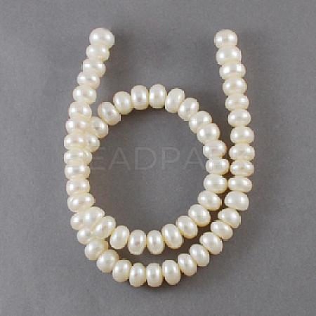 Natural Cultured Freshwater Pearl Beads Strands X-PEAR-S002-8-9mm-3-1