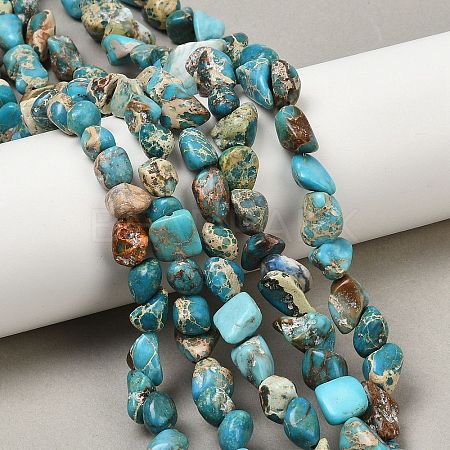 Dyed Natural Imperial Jasper Beads Strands G-A283-A01-01-1