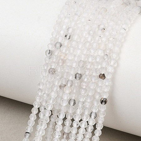Natural Herkimer Diamond Beads Strands GG-NH0014-D03-2mm-1