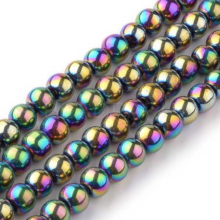 Transparent Glass Beads Strands X-EGLA-R047-8mm-02-1