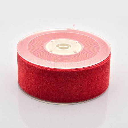 Polyester Velvet Ribbon for Gift Packing and Festival Decoration SRIB-M001-38mm-235-1