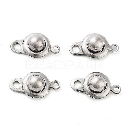 Non-Tarnish 201 Stainless Steel Snap Clasps STAS-K212-01P-01-1