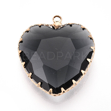 Transparent Glass Pendants KK-N283-01A-G-1