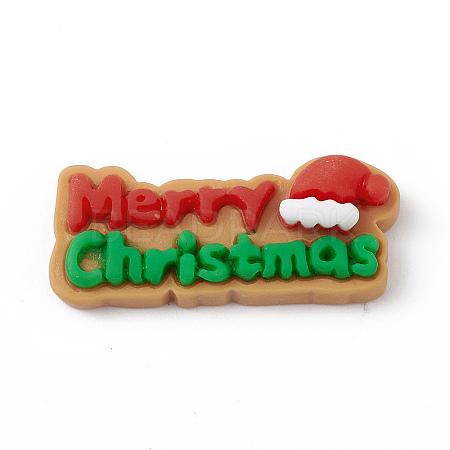 Christmas Theme Opaque Resin Cabochons CRES-M013-01-1