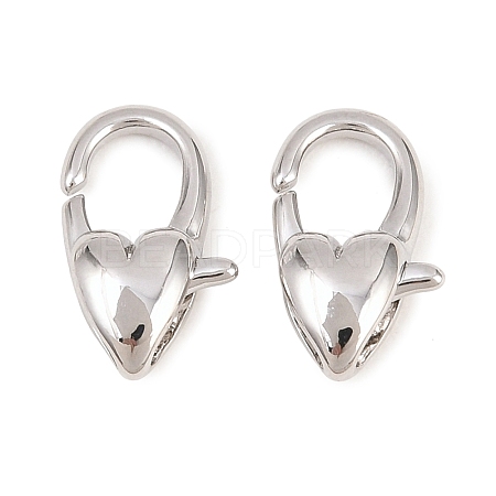 Brass Lobster Claw Clasps KK-H287-08C-P-1
