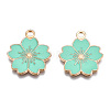 Alloy Enamel Pendants X-ENAM-S121-115F-3