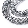 Crackle Transparent Glass Beads Strands GLAA-N069-02A-01-3