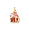 Brass Enamel Pendants KK-B155-05G-02-1