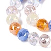 Electroplate Imitation Jade & Opaque & Transparent Glass Beads Strands EGLA-Q135-8MM-A09-4