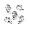 Tarnish Resistant 304 Stainless Steel Lobster Claw Clasps X-STAS-M262-01-9mm-2