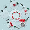 SUNNYCLUE DIY Christmas Bracelet Making Kit DIY-SC0021-67-6