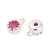 Brass Pave Cubic Zirconia Pendants KK-H204-03S-05-2