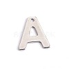 Tarnish Resistant 304 Stainless Steel Letter Charms STAS-O072-A-1