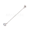 Brass Magnetic Clasp with Cable Safety Chain KK-F839-035P-2