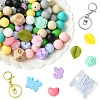 DIY Silicone Beaded Keychain Making Kit DIY-YW0008-62-2
