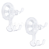 Transparent Plastic Suction Cup Hook Hangers AJEW-WH0312-92-1