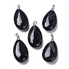 Natural Glaucophane Pendants G-D084-01P-B14-1