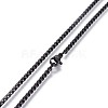 304 Stainless Steel Box Chain Necklaces NJEW-P244-01B-2