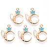 Alloy Pendant Rhinestone Settings ENAM-S121-099-2