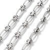 304 Stainless Steel Oval & Knot Link Chains CHS-B005-01P-1
