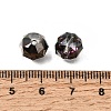 Electroplate Transparent Round Glass Beads GL-CBA6A73-FP02-3