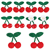 10Pcs 4 Styles Polyester Crochet Cherry DIY-WR0004-91-1