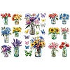 3 Sheets 3 Styles PVC Waterproof Decorative Stickers DIY-WH0404-067-1