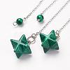 Chakra Natural & Synthetic Mixed Stone Dowsing Pendulums G-F516-01-2
