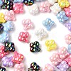 UV Plating Opaque Acrylic Beads MACR-F083-09-1