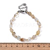 Natural Rutilated Quartz Beaded Bracelets G-P563-07P-03-5