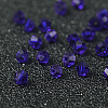 Faceted Bicone Imitation Crystallized Crystal Glass Beads X-G22QS072-4