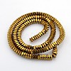 Electroplate Non-magnetic Synthetic Hematite Beads Strands G-O009-A02-1