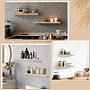 Rectangle Wood Wall Storage Rack AJEW-WH0794-25-6
